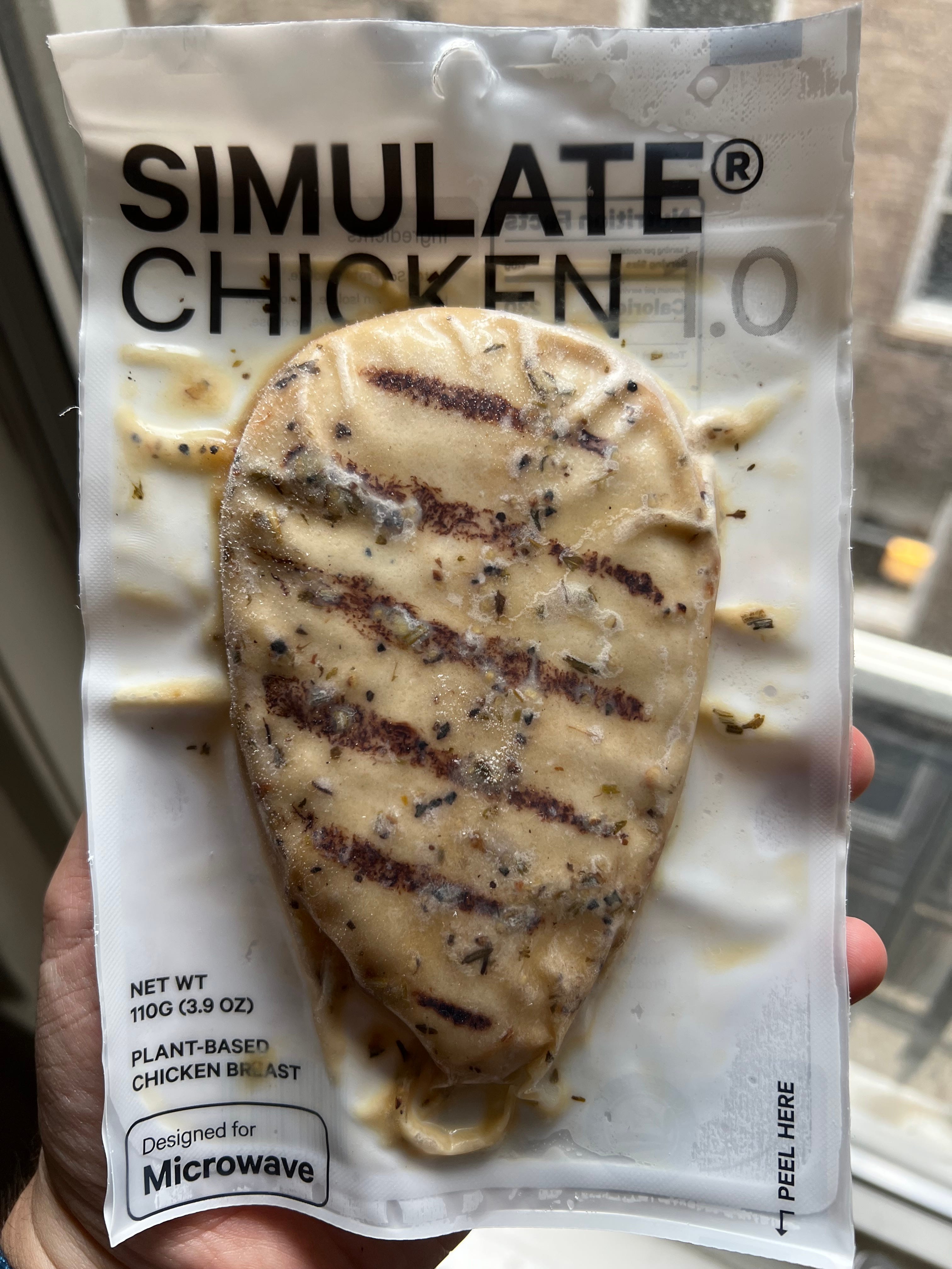 Simulate Chicken breast straight from the freezer.