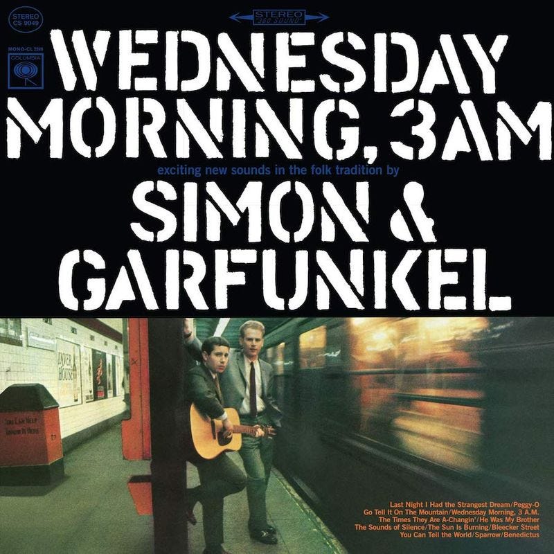 The album art for Wednesday Morning, 3 A.M.