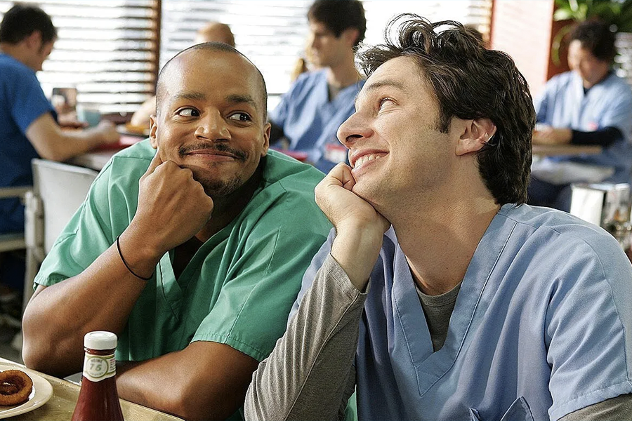 Guy Love: the masculinity tug-of-war in Scrubs and Ted Lasso