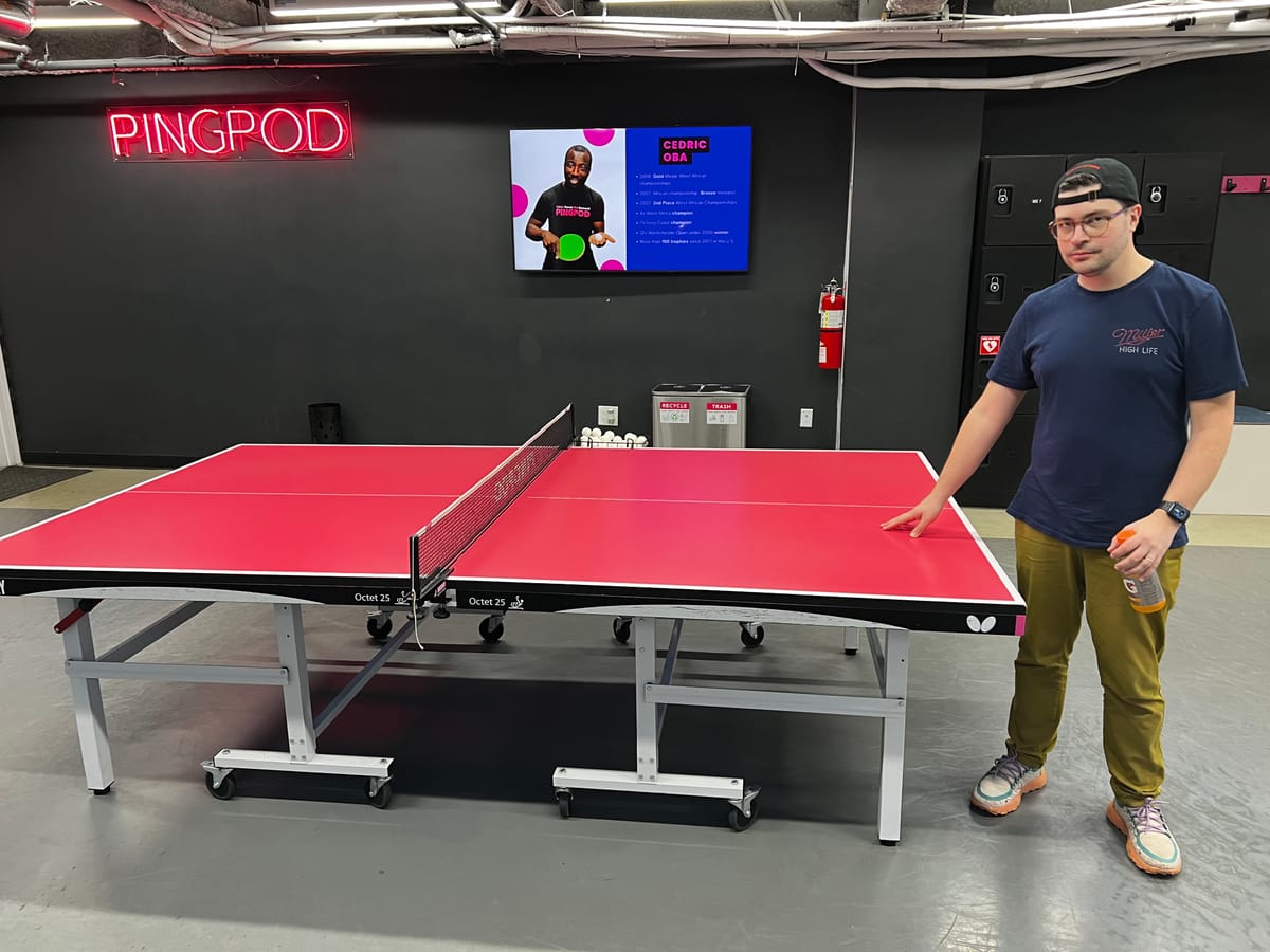 PingPod: table tennis with a side of Big Brother