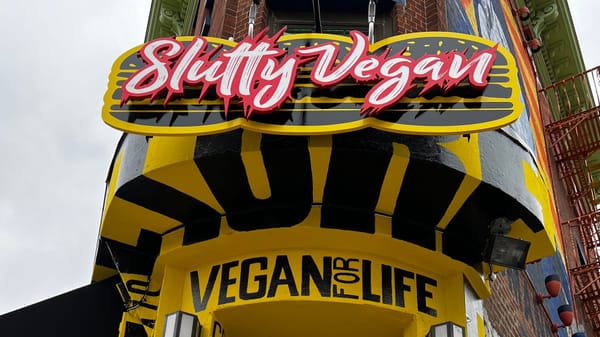 The Slutty Vegan sign in Brooklyn.