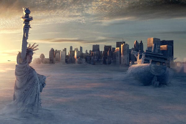 A frozen New York City from The Day After Tomorrow.