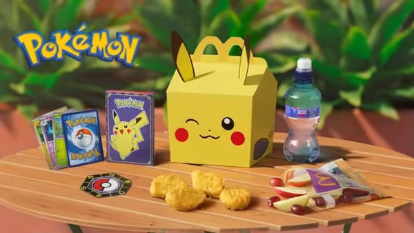 A Pokemon meal from McDonalds.