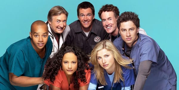The main cast of Scrubs.