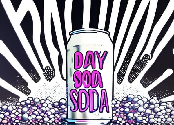 An AI-generated can of Day Soda.